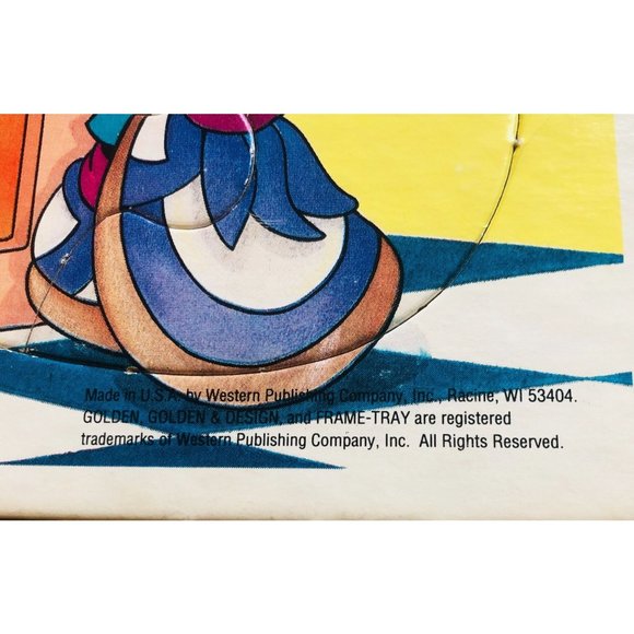 Golden Frame Tray Puzzle Disney Minnie Mouse High School Vintage - Picture 6 of 6